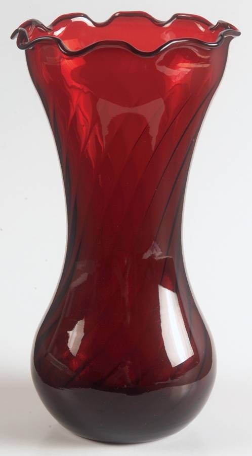 Royal Ruby 6" Flower Vase by Anchor Hocking-1