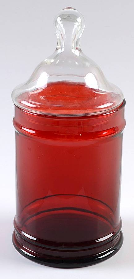 Royal Ruby 24 Oz Candy Jar & Lid by Anchor Hocking-1