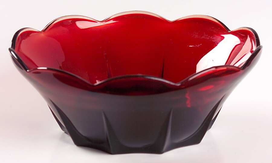 Royal Ruby Large Dessert Bowl by Anchor Hocking-1