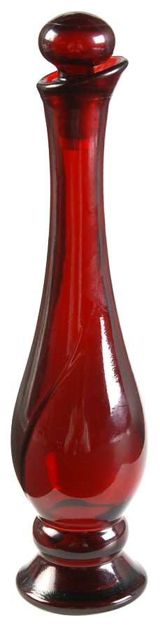 Royal Ruby 8" Bud Vase with Stopper by Anchor Hocking-1