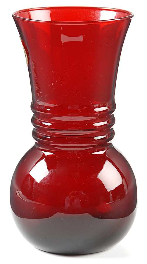 Royal Ruby 6" Flower Vase by Anchor Hocking-1