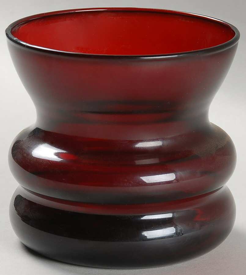 Royal Ruby Spittoon by Anchor Hocking-1
