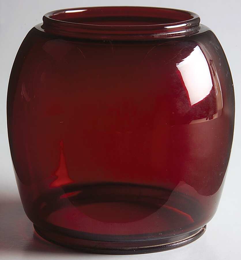 Royal Ruby 3" Hurricane Globe by Anchor Hocking-1