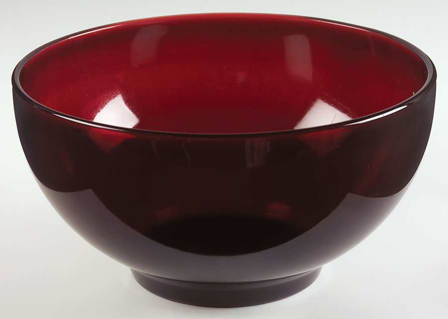 Royal Ruby Punch/Popcorn Bowl by Anchor Hocking-1