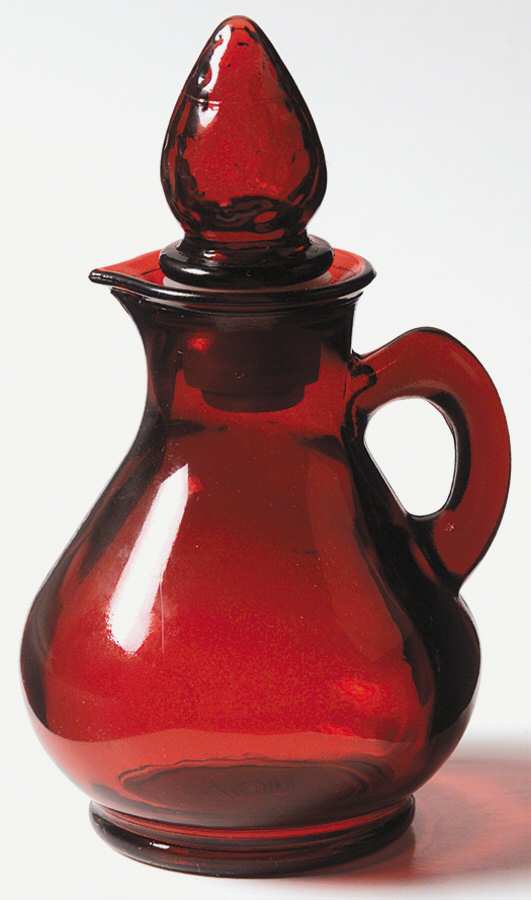 Royal Ruby Cruet & Stopper by Anchor Hocking-1