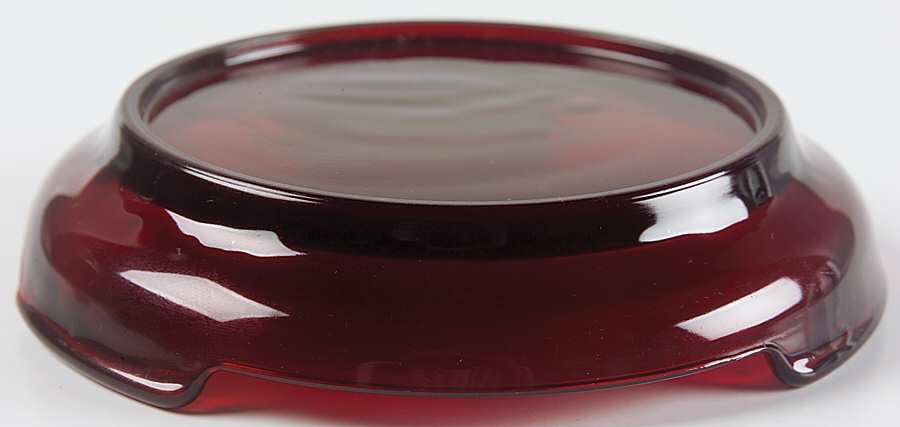 Royal Ruby Punch Bowl Stand by Anchor Hocking-1