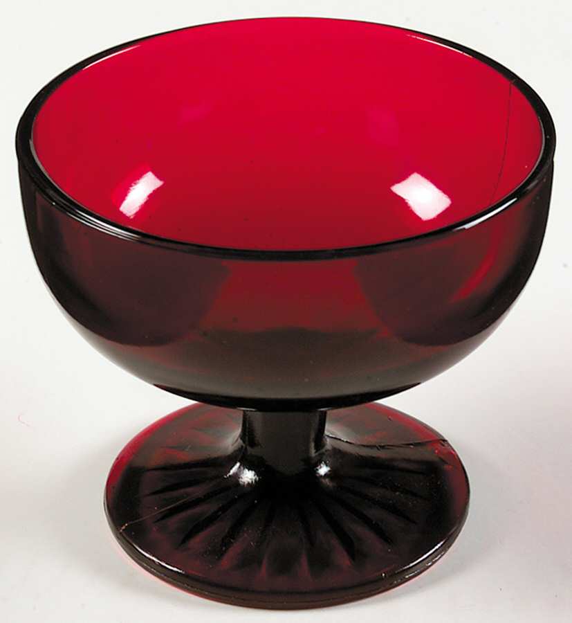 Royal Ruby Champagne/Tall Sherbet by Anchor Hocking-1