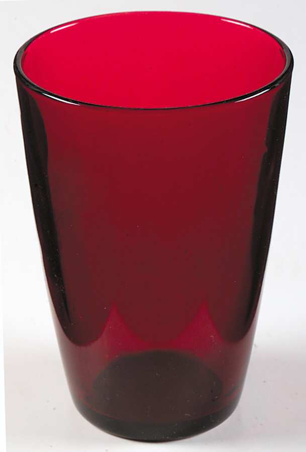 Royal Ruby 9 Oz Flat Tapered Tumbler by Anchor Hocking-1
