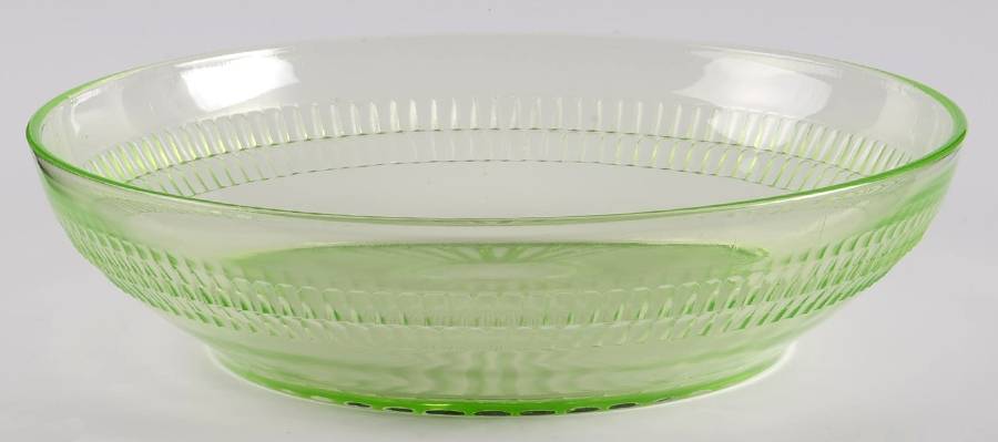 Roulette Green 9" Large Fruit Bowl by Anchor Hocking-1