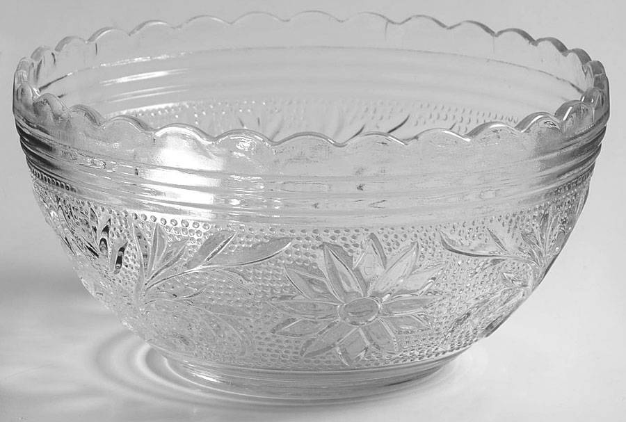 Sandwich Clear 5" Scalloped Bowl by Anchor Hocking-1