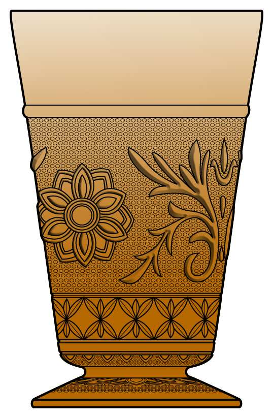 Sandwich Desert Gold 9 Oz Footed Tumbler by Anchor Hocking-1