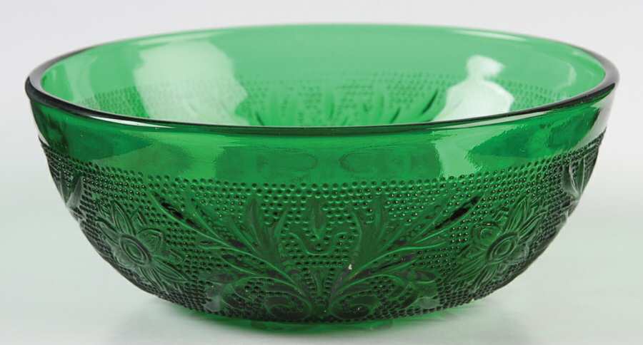 Sandwich Forest Green Small Fruit Dessert Bowl by Anchor Hocking-1