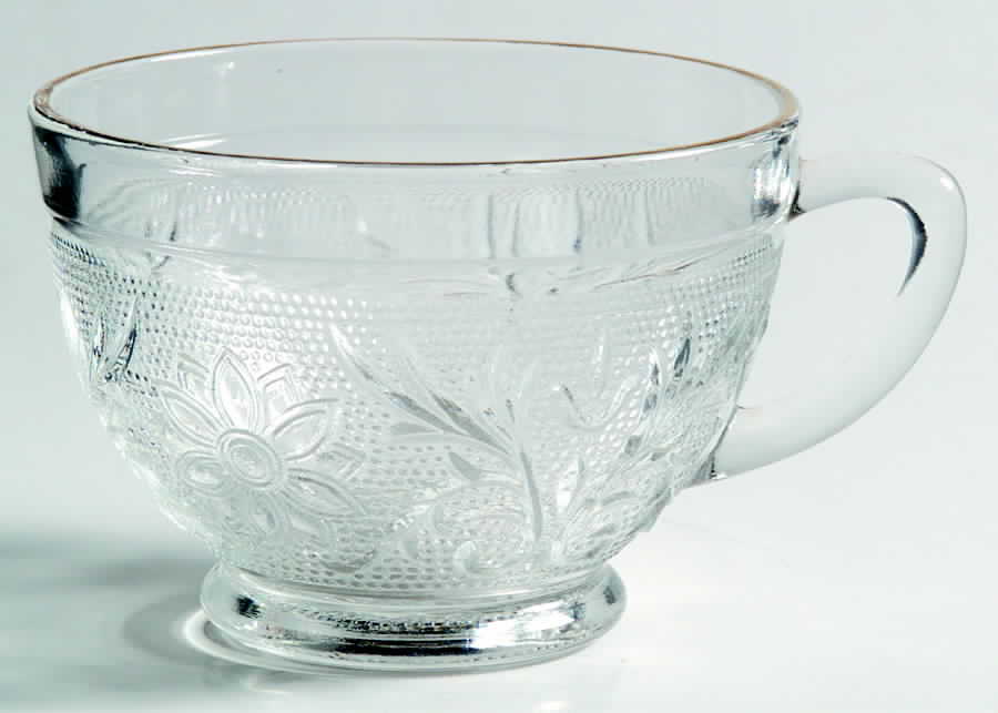 Sandwich Clear (Gold Trim) Punch Cup by Anchor Hocking-1
