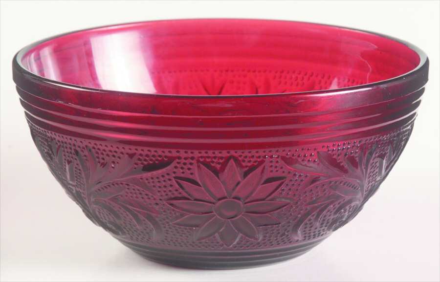 Sandwich Ruby 5" Round Bowl by Anchor Hocking-1