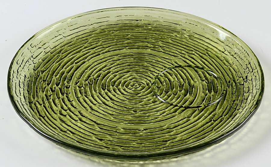 Soreno Avocado Green Snack Plate No Cup by Anchor Hocking-1
