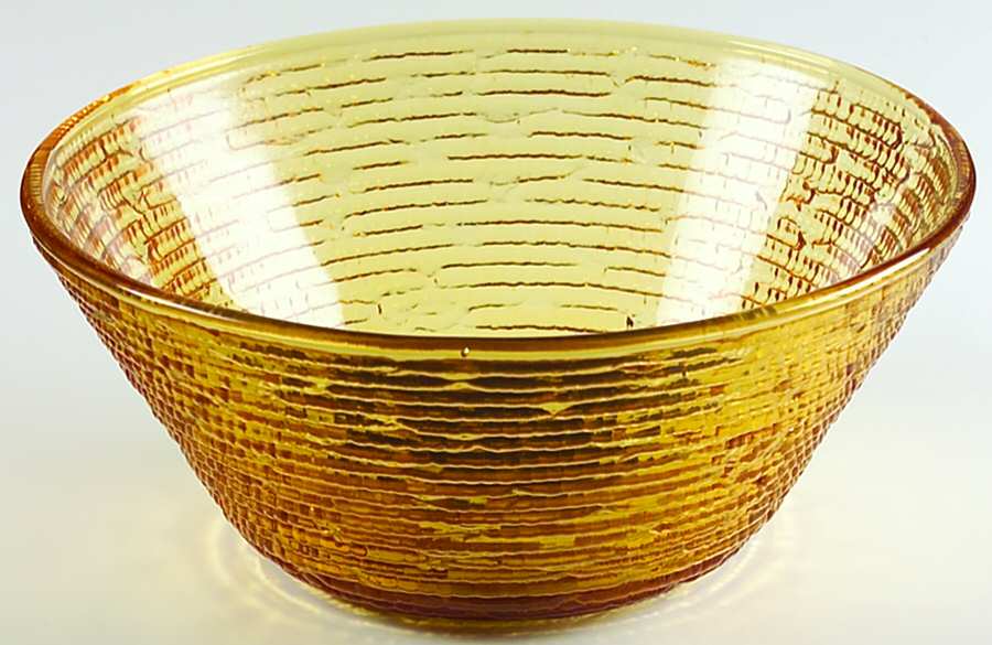 Soreno Gold Salad Bowl by Anchor Hocking-1