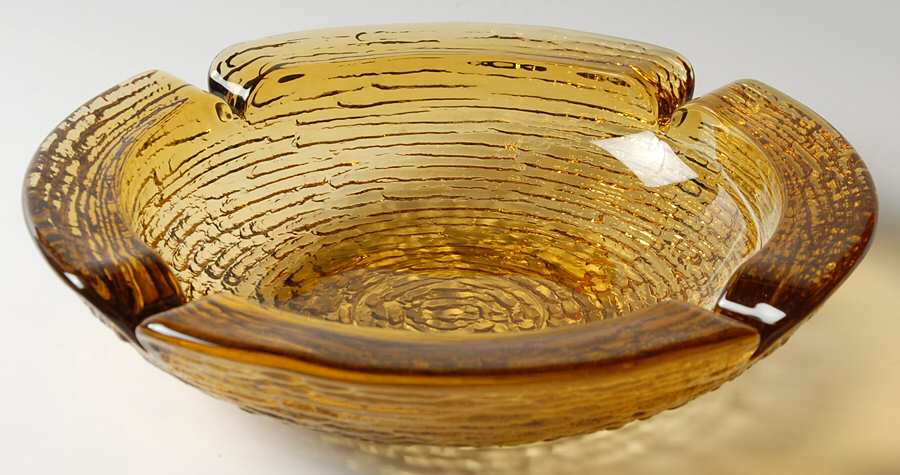 Soreno Gold 8" Ashtray by Anchor Hocking-1