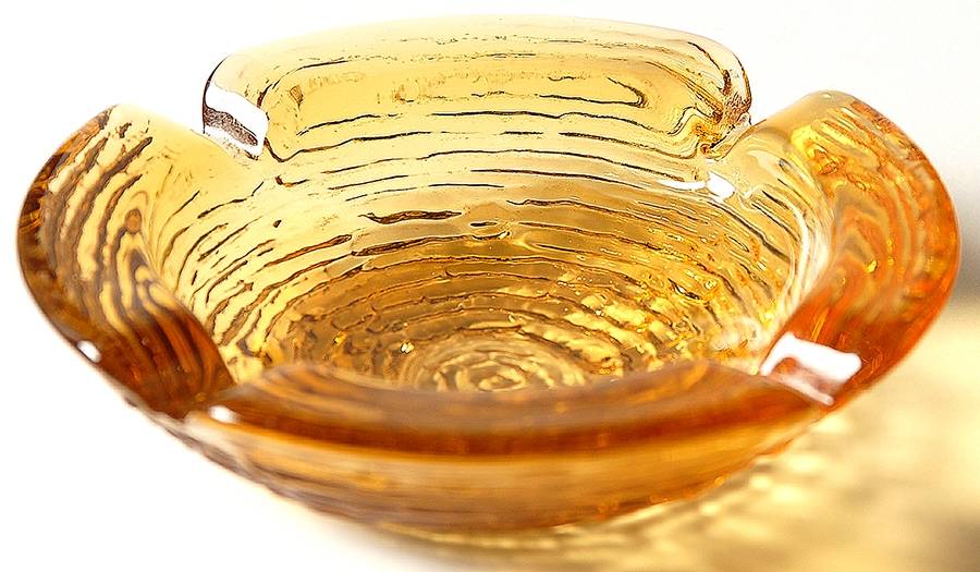 Soreno Gold 4" Ashtray by Anchor Hocking-1