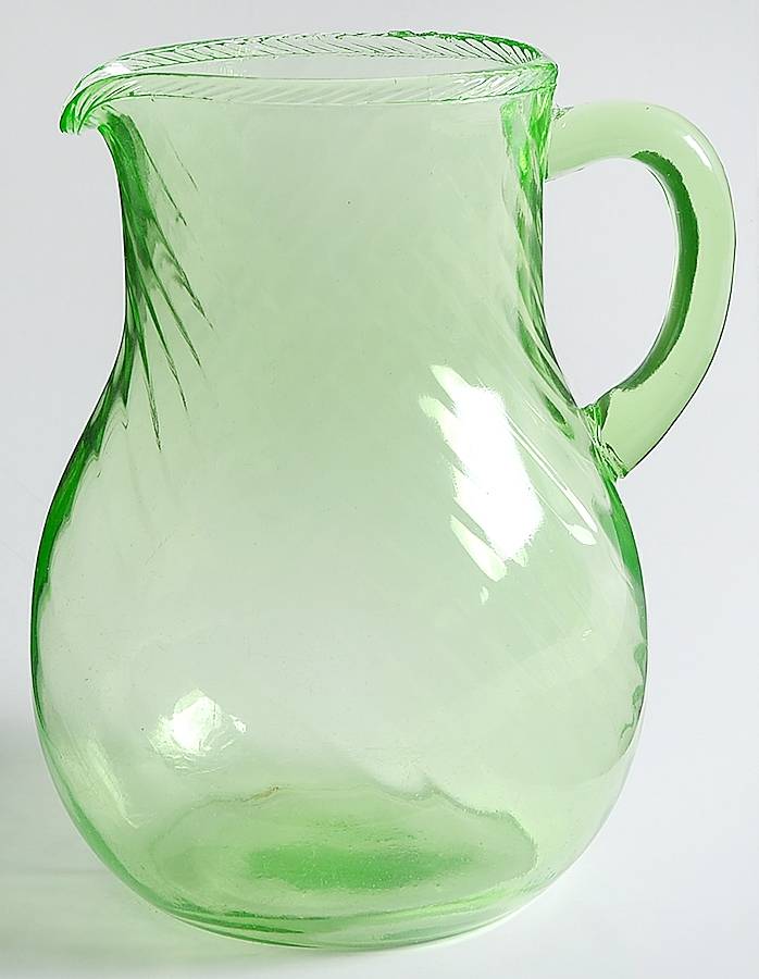 Spiral Green 54 Oz Pitcher by Anchor Hocking-1