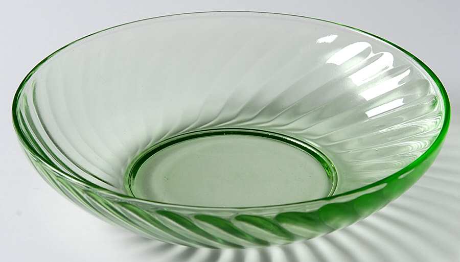 Spiral Green 5" Small Fruit/Dessert Bowl by Anchor Hocking-1