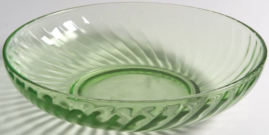 Spiral Green 8" Large Fruit Bowl by Anchor Hocking-1