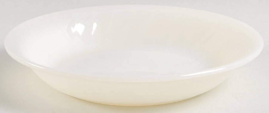 Swirl Anchor White (Smooth Edge) Coupe Soup Bowl by Anchor Hocking-1