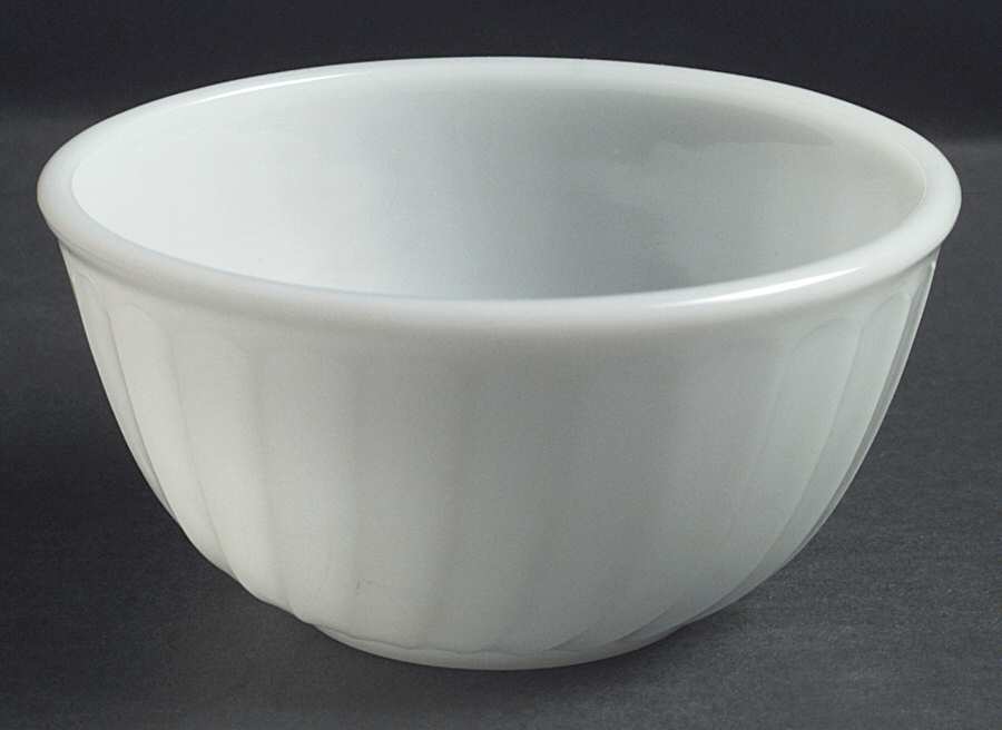 Swirl Anchor White (Smooth Edge) 6" Mixing Bowl by Anchor Hocking-1