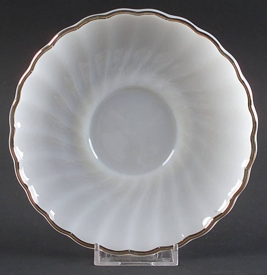 Golden Shell (Shell) Saucer only by Anchor Hocking-1
