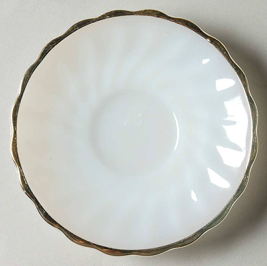 Golden Shell (Shell) Saucer for Demitasse Cuo & Saucer Set by Anchor Hocking-1