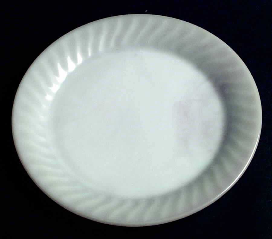 Swirl Ivory White Serving Plate by Anchor Hocking-1
