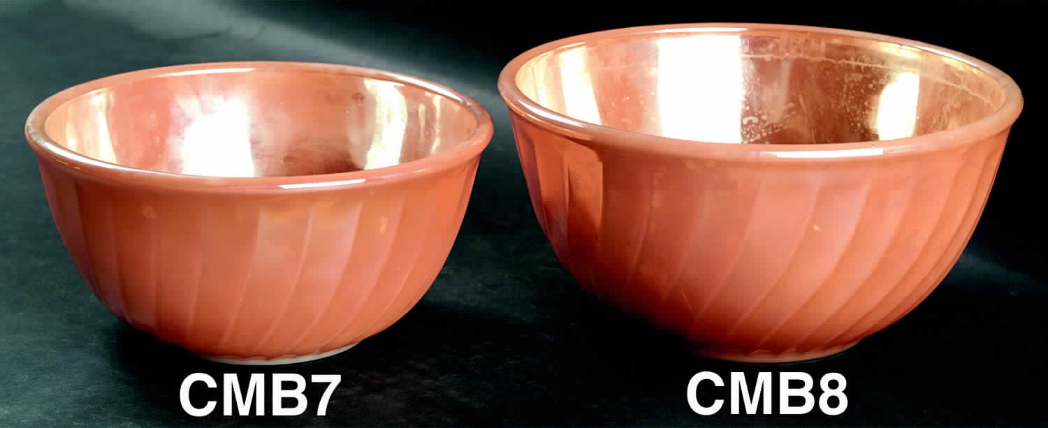 Peach Lustre Swirl 7" Mixing Bowl by Anchor Hocking-1