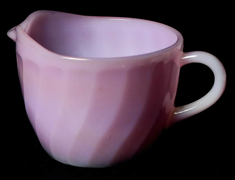 Swirl Pink Creamer by Anchor Hocking-1