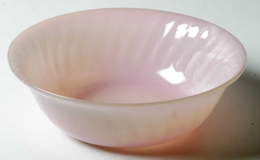 Swirl Pink 8" Round Vegetable Bowl by Anchor Hocking-1
