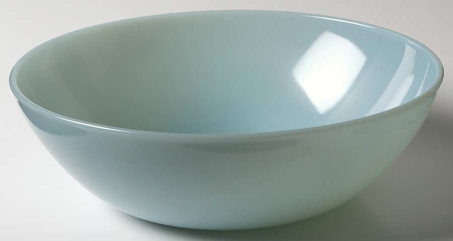 Turquoise Blue 8" Round Vegetable Bowl by Anchor Hocking-1