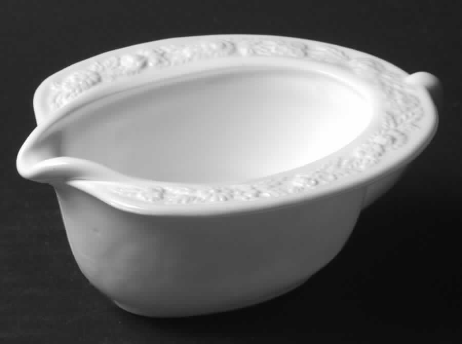 Vitrock White Creamer by Anchor Hocking-1