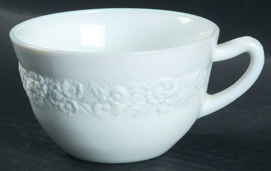 Vitrock White Cup Only by Anchor Hocking-1