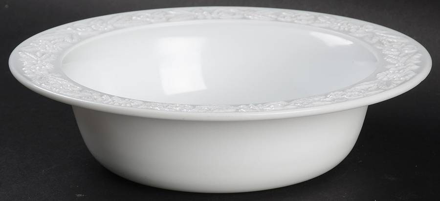Vitrock White Cereal Bowl by Anchor Hocking-1