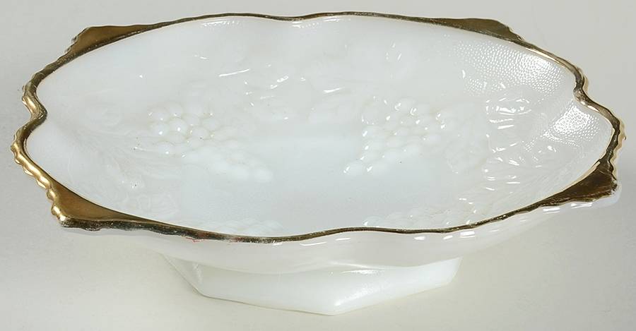 Vintage Milk Glass 8" Square Bowl by Anchor Hocking-1