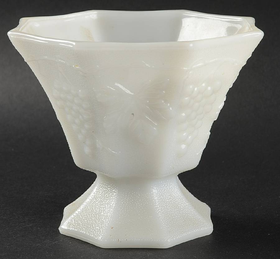 Vintage Milk Glass Open Candy Dish by Anchor Hocking-1
