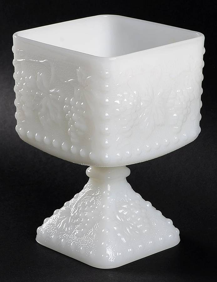Vintage Milk Glass 5" Flower Vase by Anchor Hocking-1