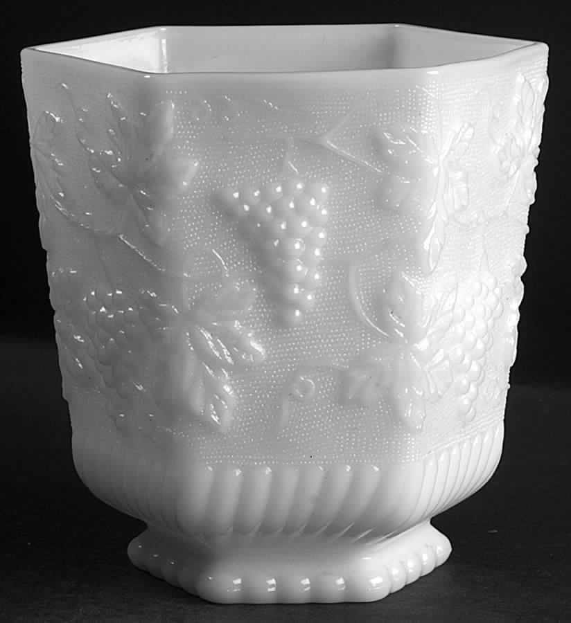 Vintage Milk Glass Cookie Jar No Lid by Anchor Hocking-1