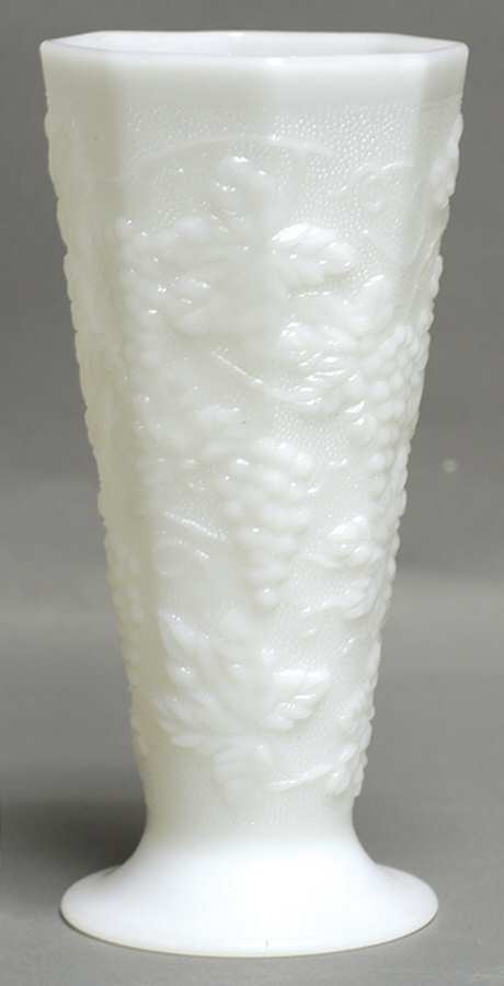 Vintage Milk Glass 9" Flower Vase by Anchor Hocking-1