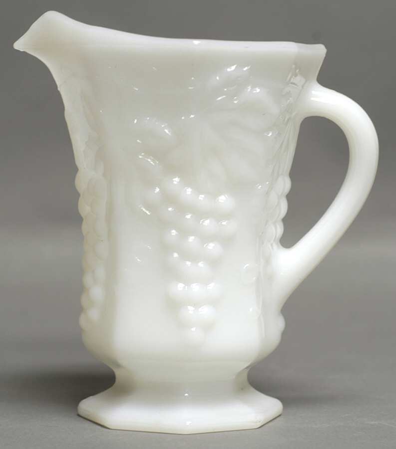 Vintage Milk Glass 20 Oz Pitcher by Anchor Hocking-1