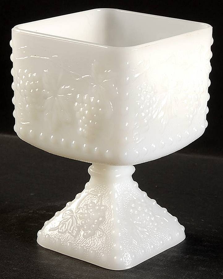 Vintage Milk Glass 5" Flower Vase by Anchor Hocking-1