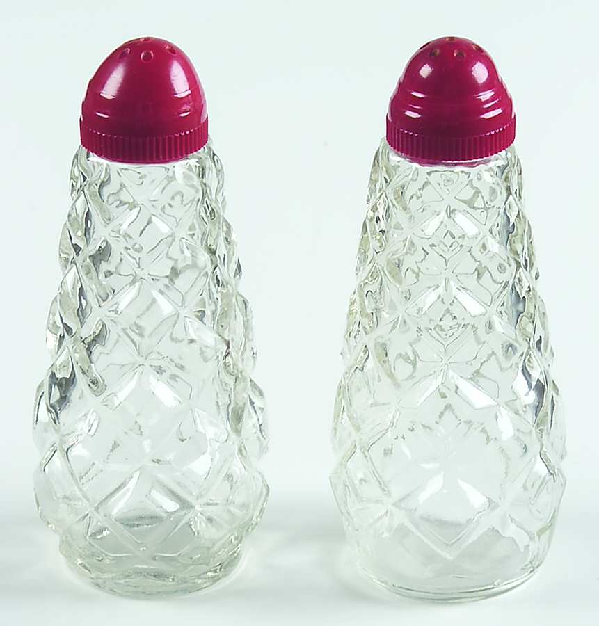 Waterford Clear Shaker Set & Plastic Lids by Anchor Hocking-1