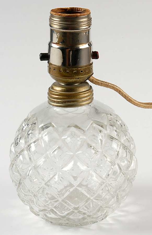 Waterford Clear Electric Lamp by Anchor Hocking-1