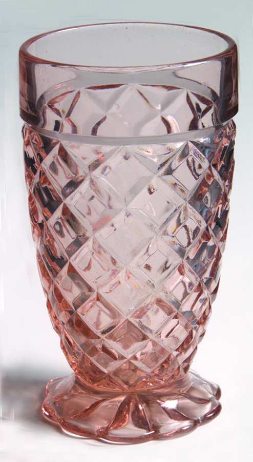 Waterford Pink 10 Oz Footed Tumbler by Anchor Hocking-1
