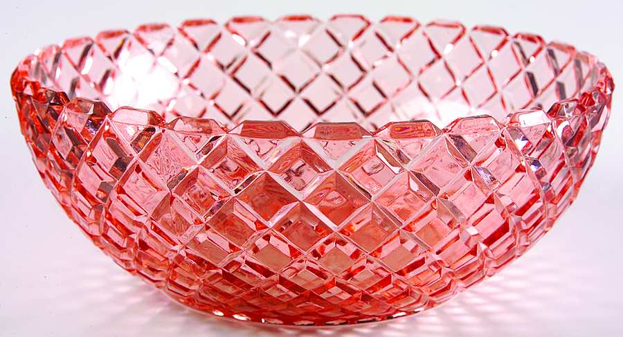 Waterford Pink Large Fruit Bowl by Anchor Hocking-1