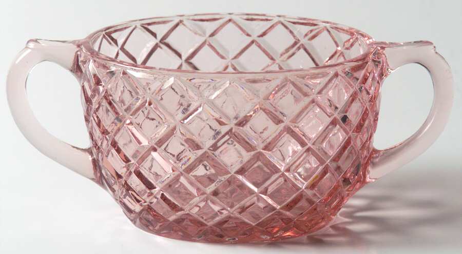 Waterford Pink Open Sugar by Anchor Hocking-1