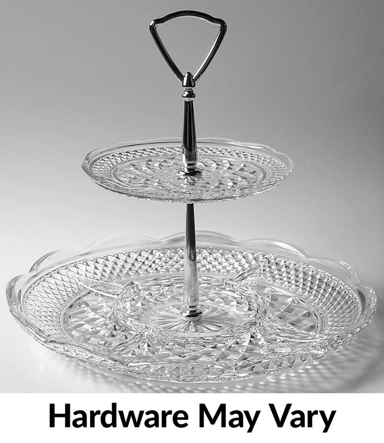 Wexford 2 Tier Serving Tray by Anchor Hocking-1